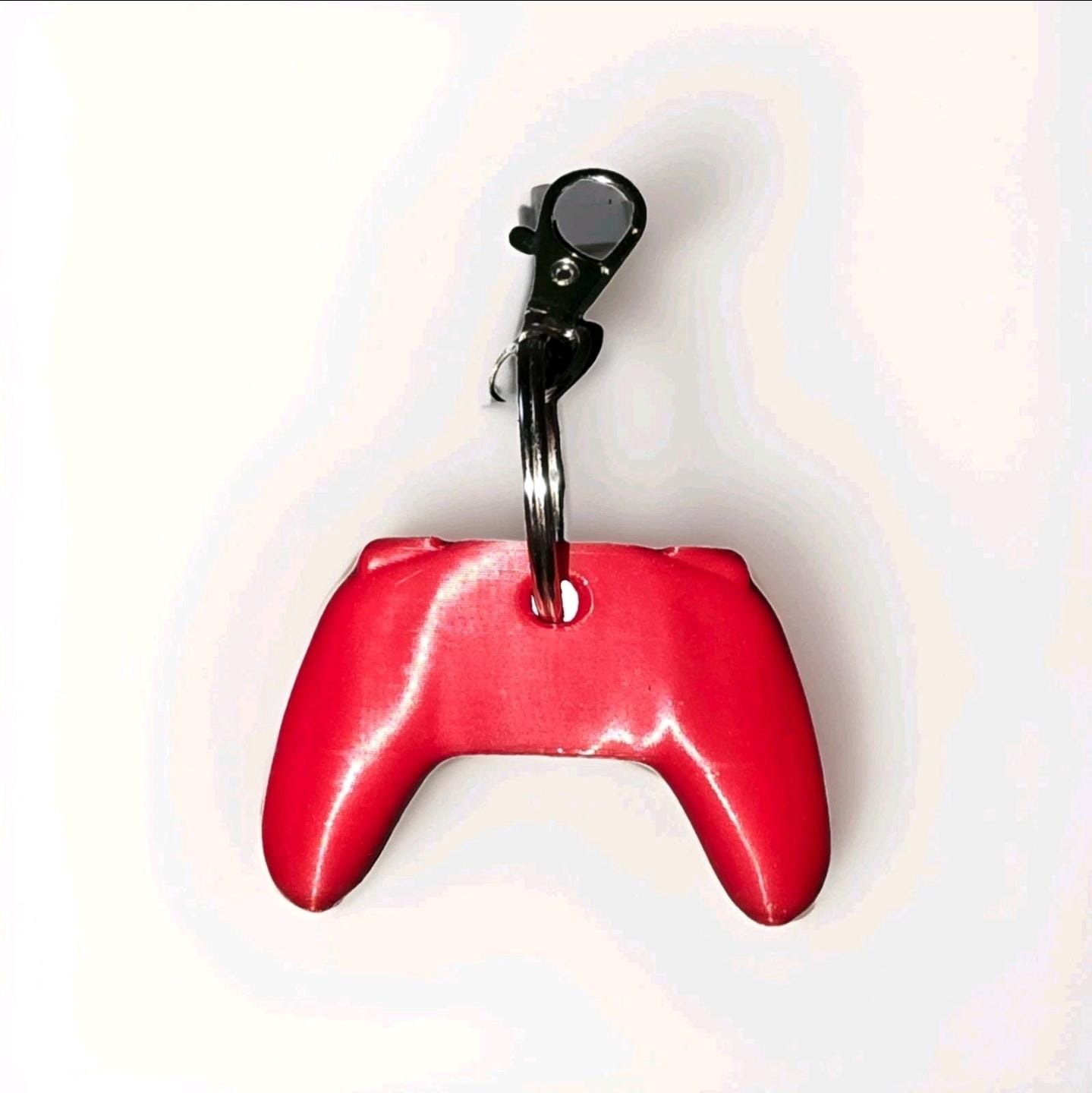 Gaming Controller Keychain, 3D Printed Video Game Controller, Gamer Key Ring, Minimalist Gaming Accessory, Gift for Gamers