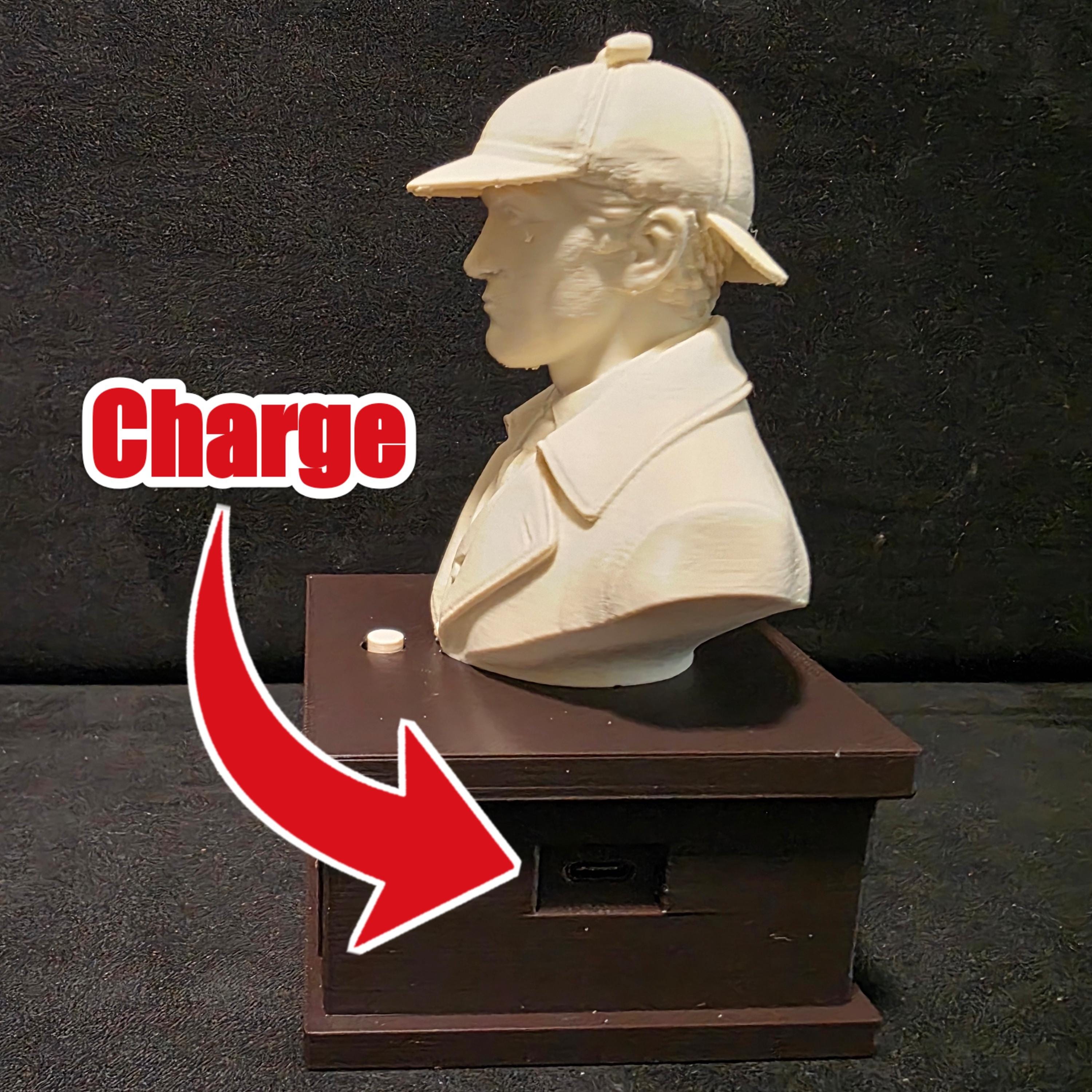 Sherlock Holmes 3D Printed Talking Bust