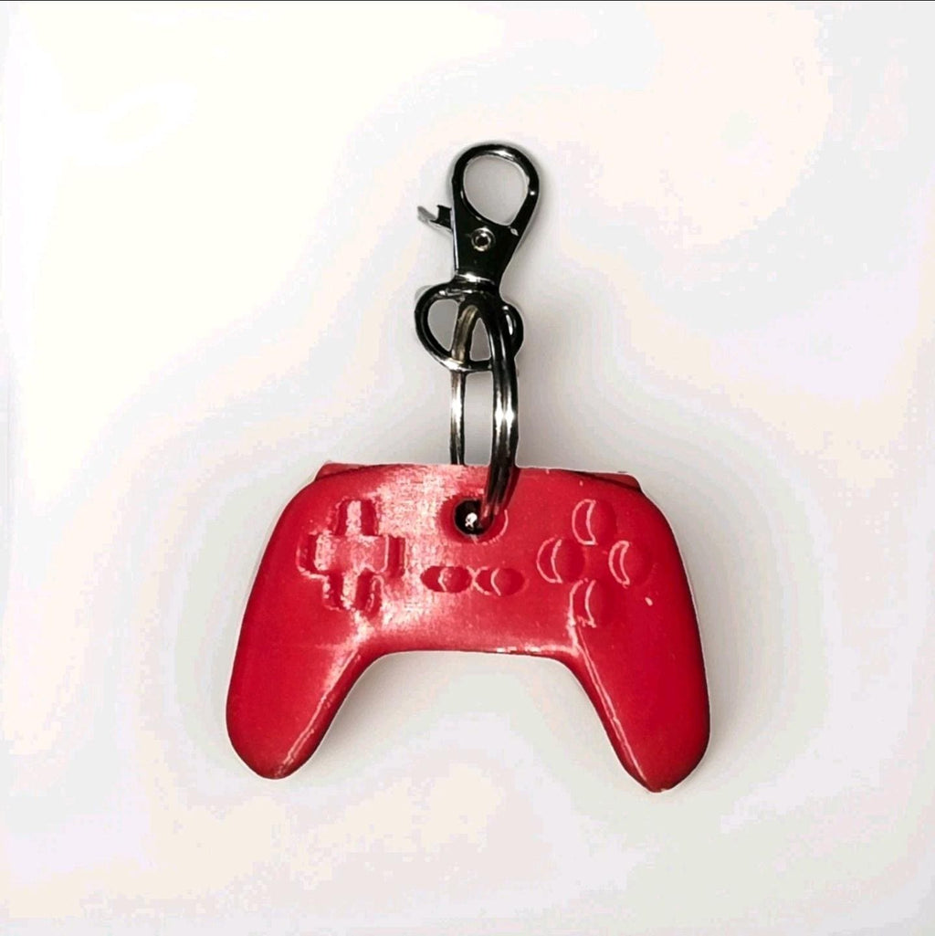 Gaming Controller Keychain, 3D Printed Video Game Controller, Gamer Key Ring, Minimalist Gaming Accessory, Gift for Gamers