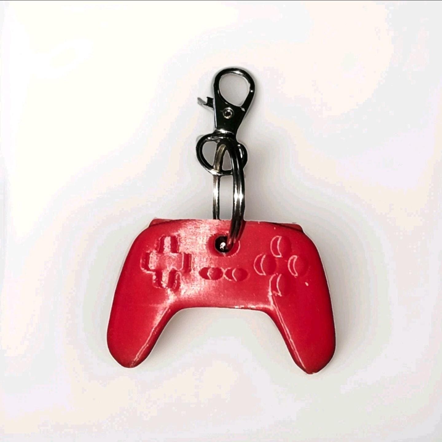Gaming Controller Keychain, 3D Printed Video Game Controller, Gamer Key Ring, Minimalist Gaming Accessory, Gift for Gamers